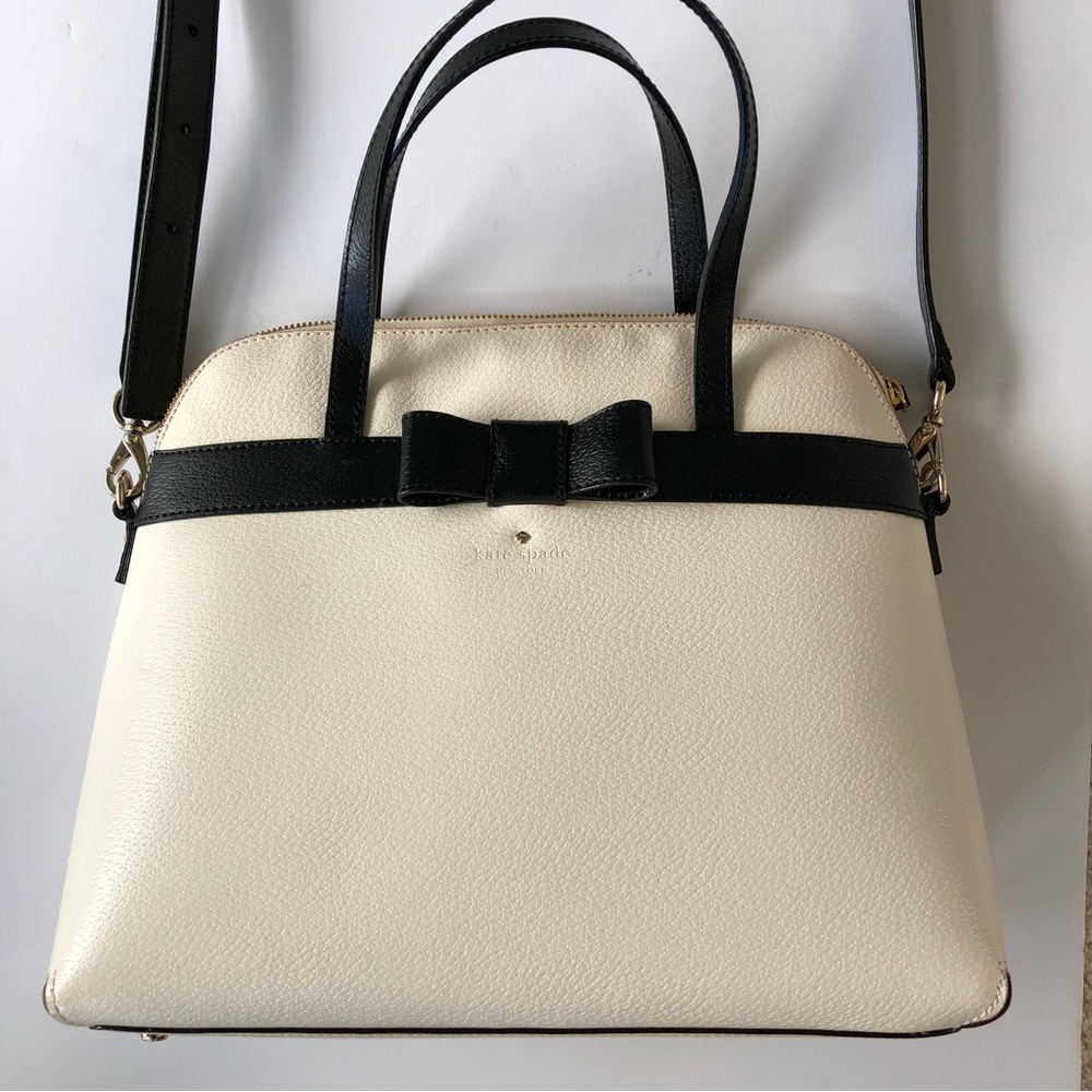 Kate Spade Purse • EUC • black and white with bow